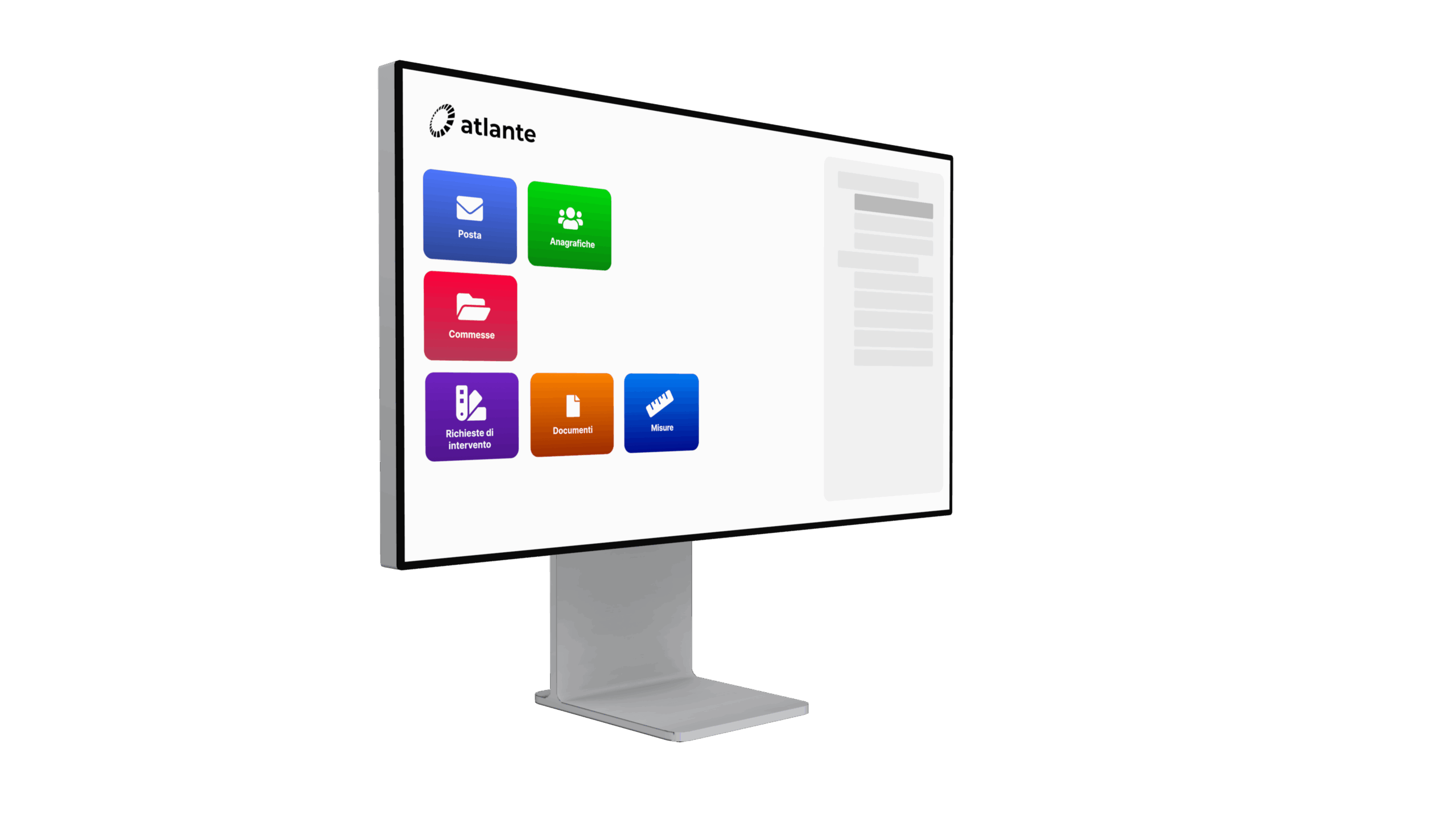 Atlante software edilizia schermata desktop cantiere